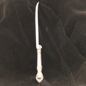 Beautiful Vintage Cake Knife Sterling Handle